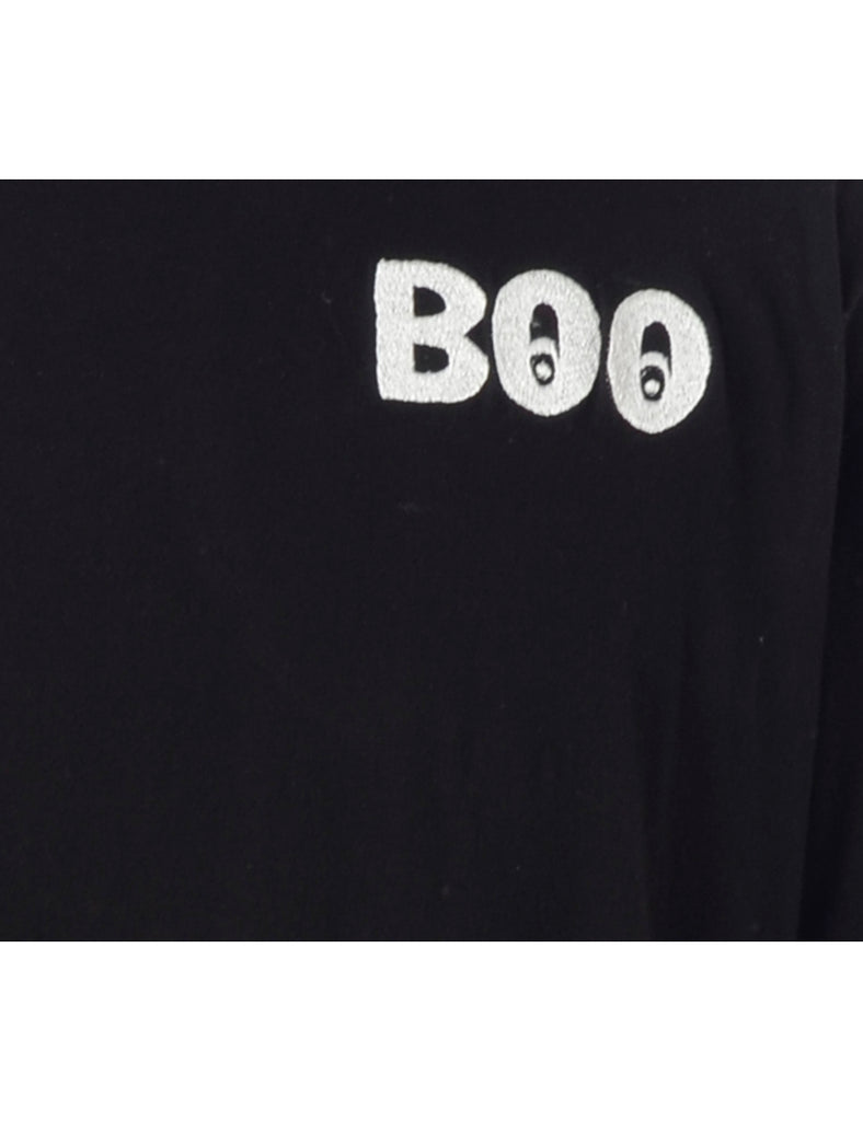 Beyond Retro Label Label Embroidered Boo T-Shirt