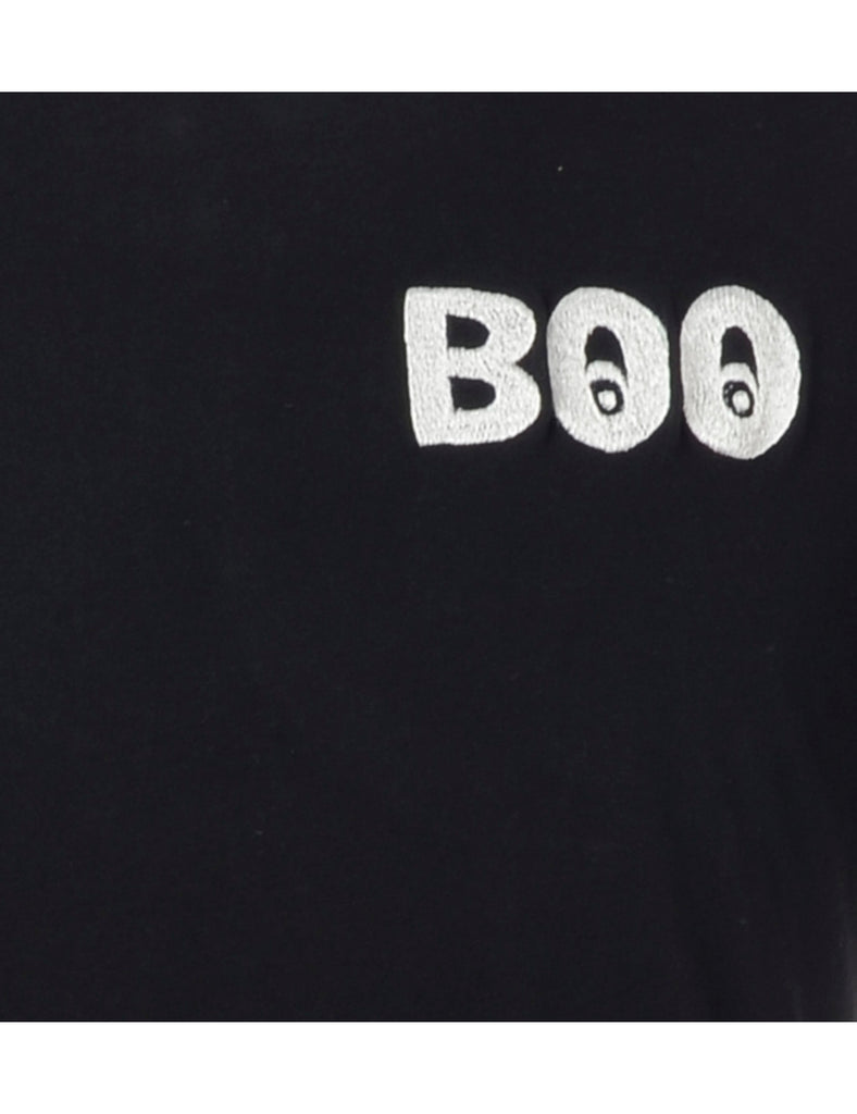 Beyond Retro Label Label Embroidered Boo T-Shirt