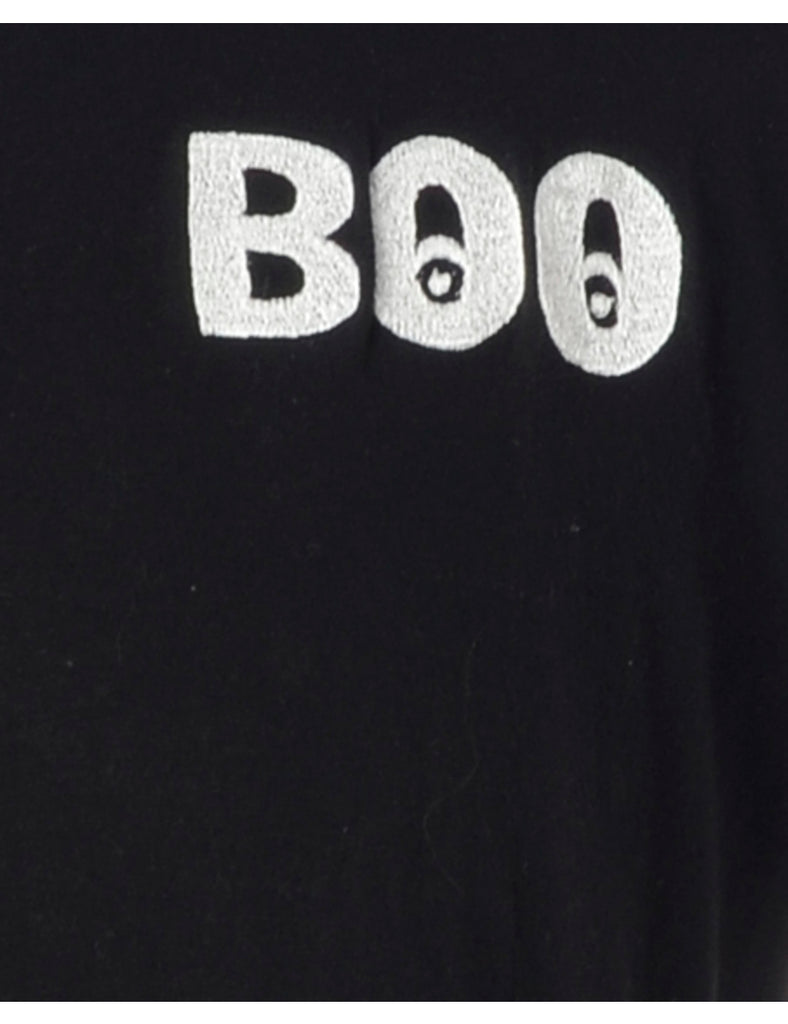 Beyond Retro Label Label Embroidered Boo T-Shirt