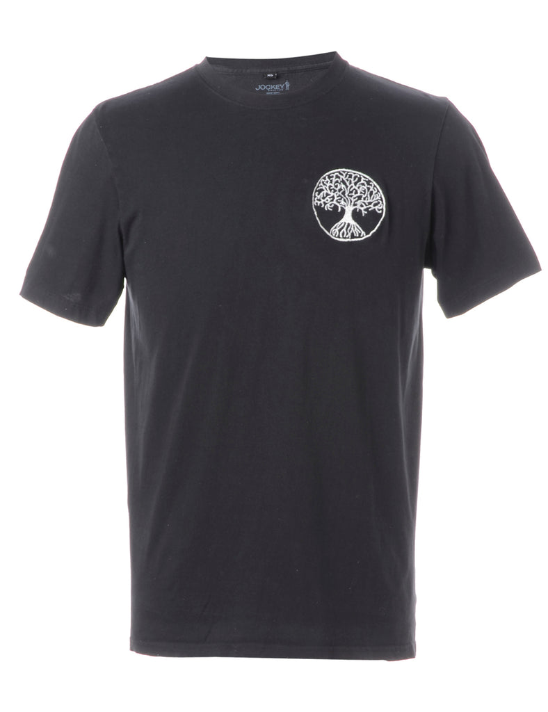 Beyond Retro Label Label Embroidered Tree of Life T-shirt