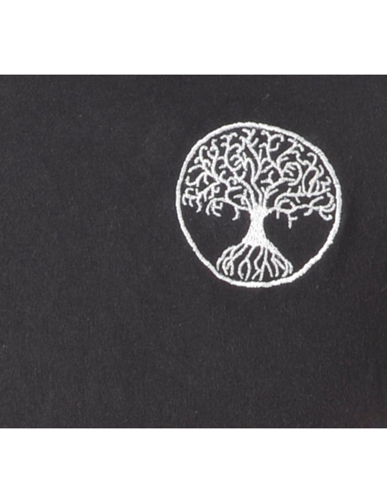 Beyond Retro Label Label Embroidered Tree of Life T-shirt