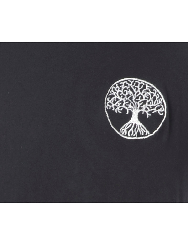 Beyond Retro Label Label Embroidered Tree of Life T-shirt