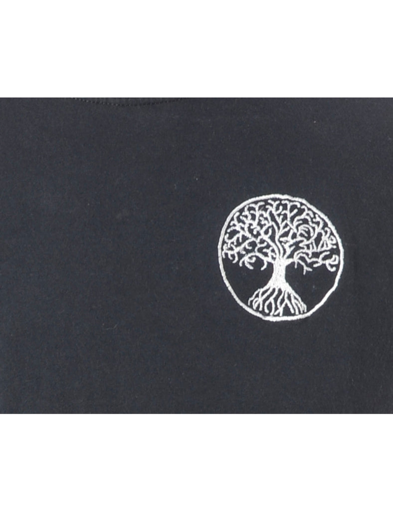 Beyond Retro Label Label Embroidered Tree of Life T-shirt