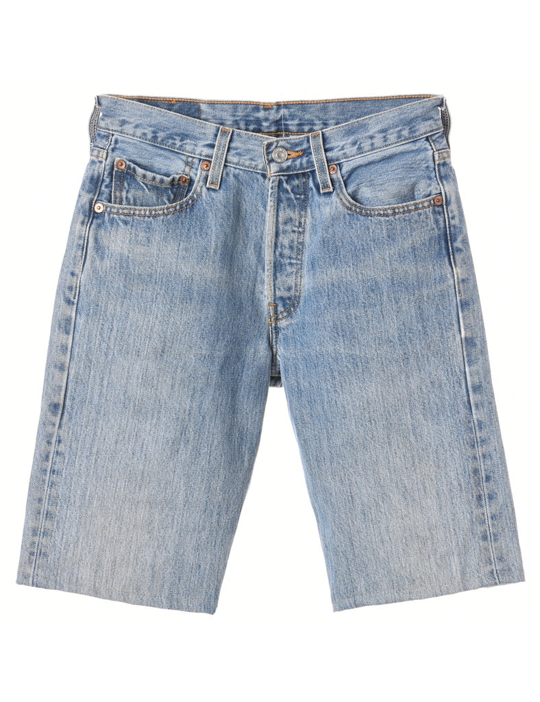 Beyond Retro Label Label Hemmed Denim Shorts