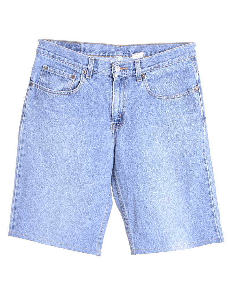 Beyond Retro Label Label Hemmed Denim Shorts