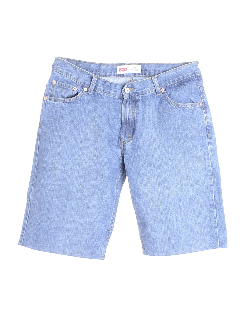 Beyond Retro Label Label Hemmed Denim shorts