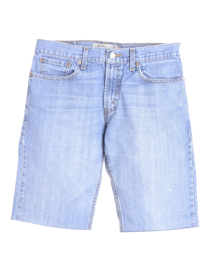 Beyond Retro Label Label Hemmed Denim Shorts