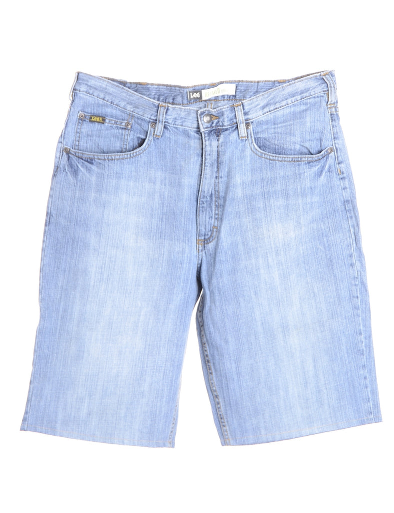 Beyond Retro Label Label Hemmed Denim shorts