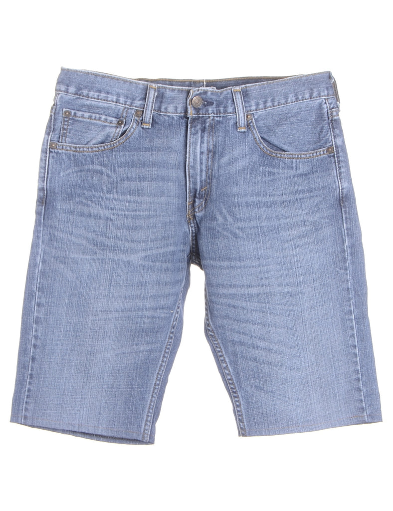 Beyond Retro Label Label Hemmed Denim Shorts