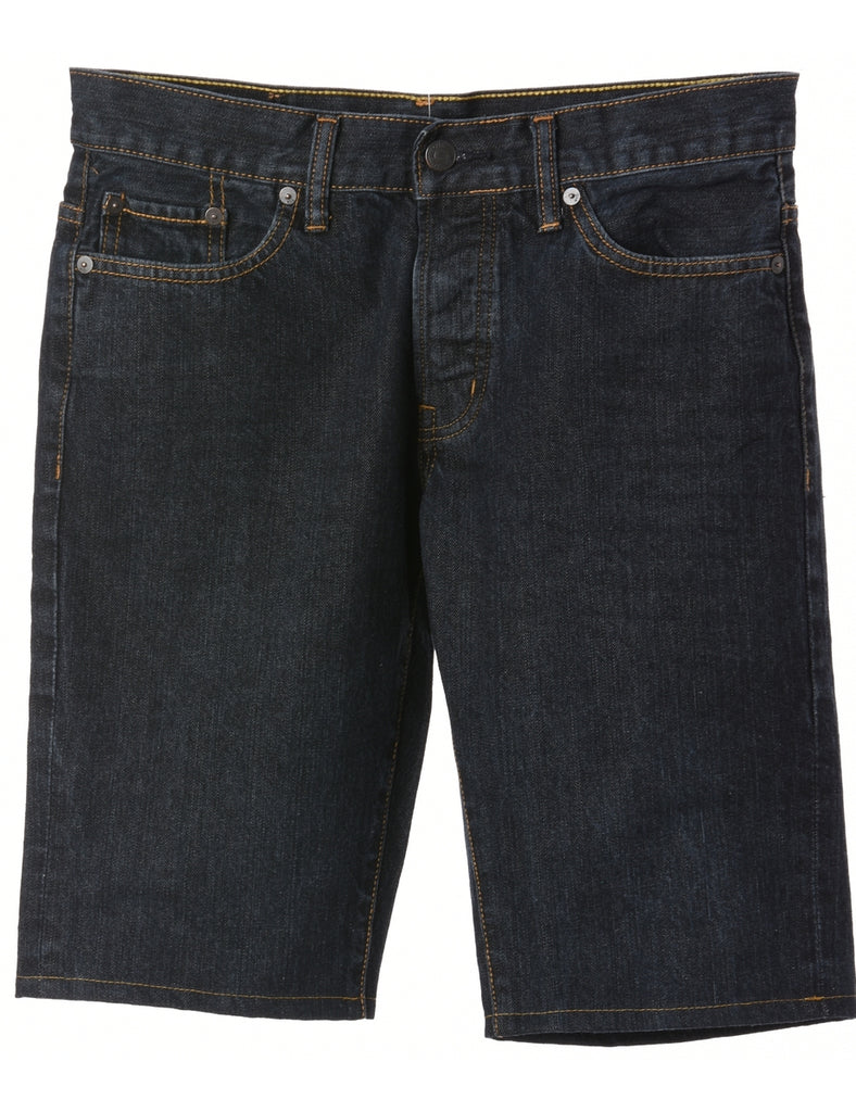 Beyond Retro Label Label Hemmed Denim Shorts