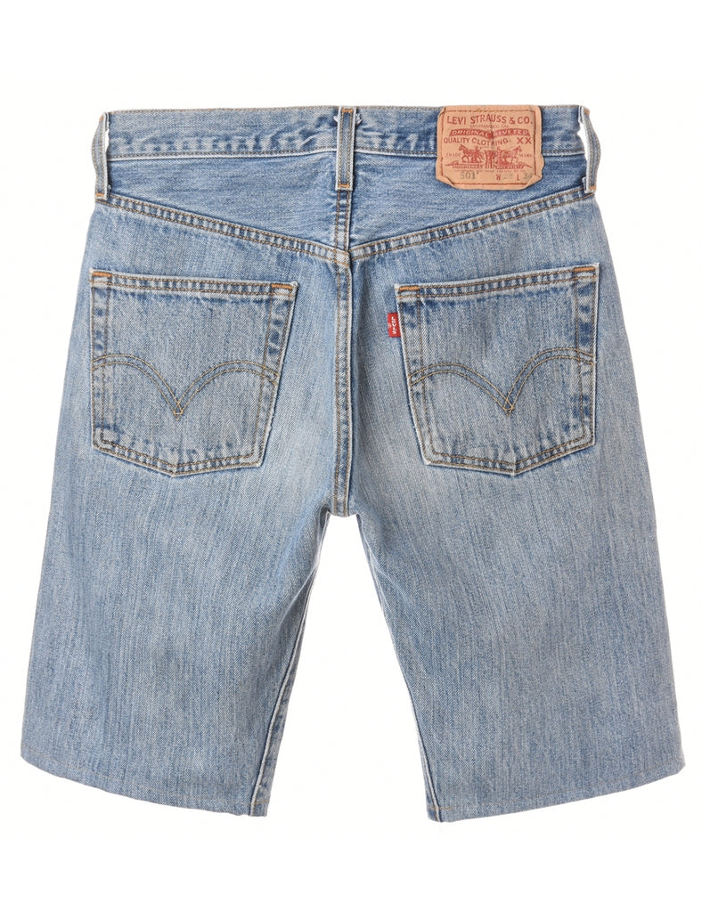 Beyond Retro Label Label Hemmed Denim Shorts