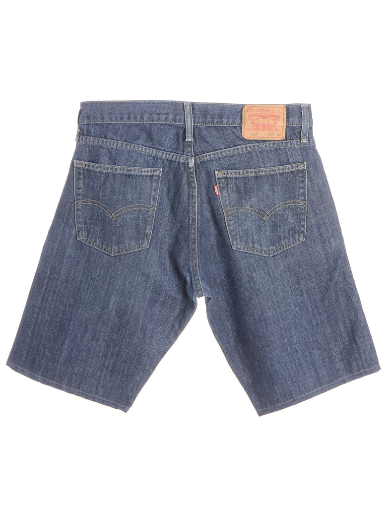 Beyond Retro Label Label Hemmed Denim Shorts