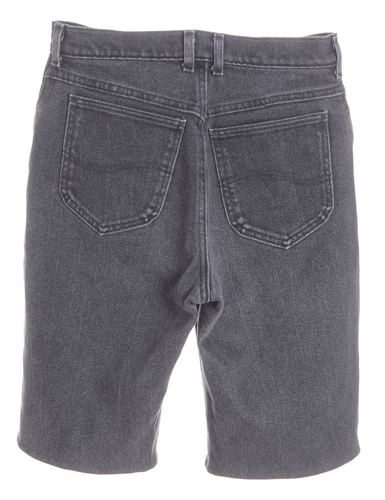 Beyond Retro Label Label Hemmed Denim Shorts
