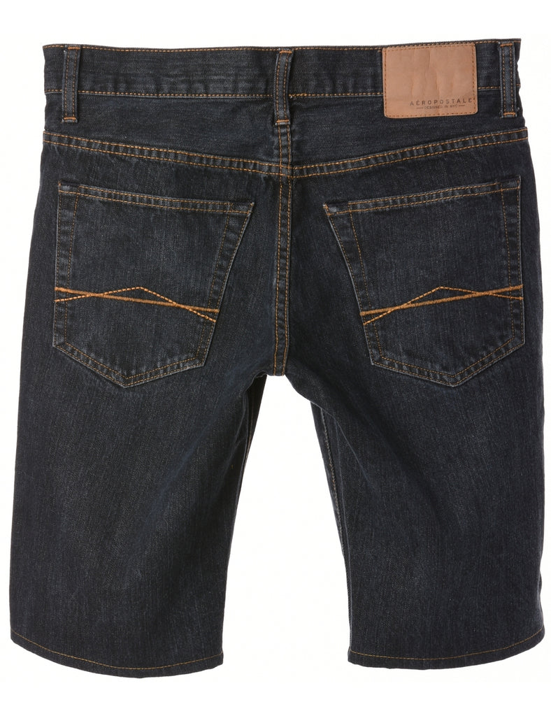 Beyond Retro Label Label Hemmed Denim Shorts