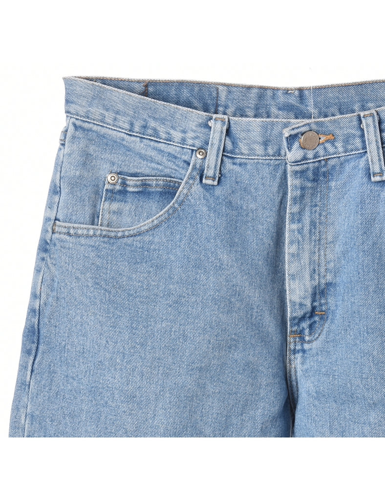 Beyond Retro Label Label Hemmed Denim Shorts