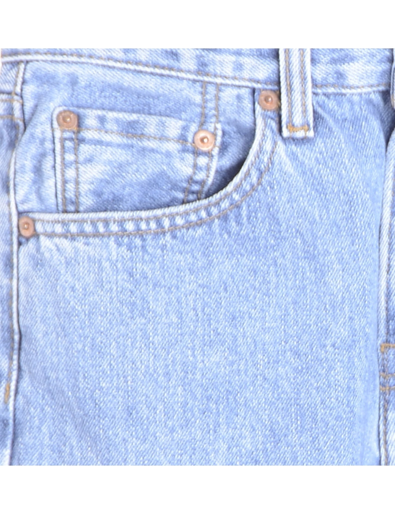 Beyond Retro Label Label Hemmed Denim shorts