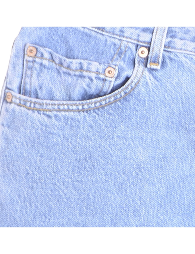 Beyond Retro Label Label Hemmed Denim shorts