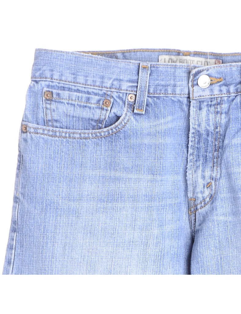 Beyond Retro Label Label Hemmed Denim Shorts