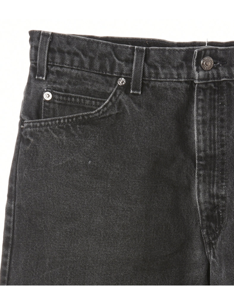 Beyond Retro Label Label Hemmed Denim Shorts