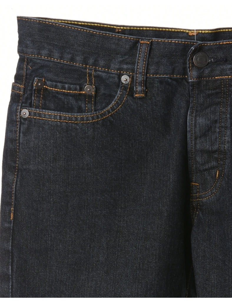 Beyond Retro Label Label Hemmed Denim Shorts