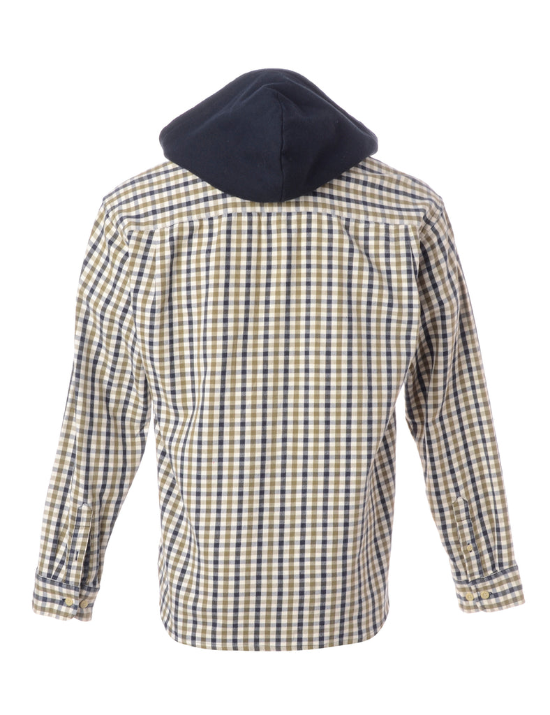 Beyond Retro Label Label Hooded Plaid Shirt