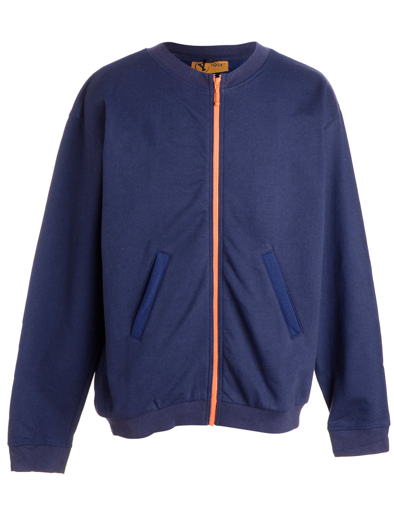 Beyond Retro Label Label Idris Zip Front Sweatshirt