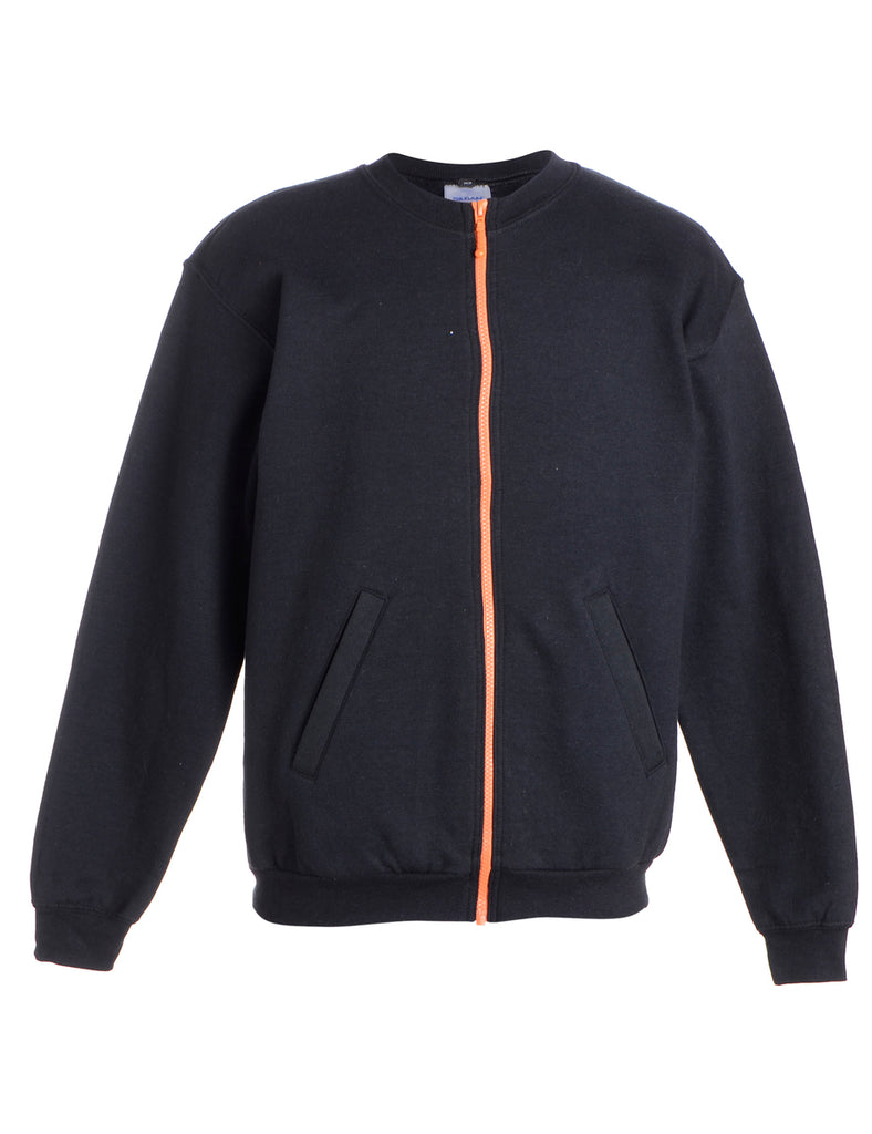 Beyond Retro Label Label Idris Zip Front Sweatshirt