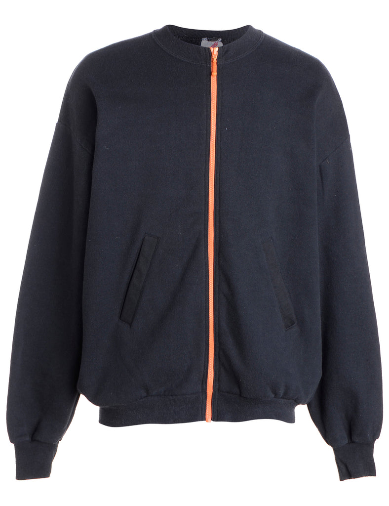 Beyond Retro Label Label Idris Zip Front Sweatshirt