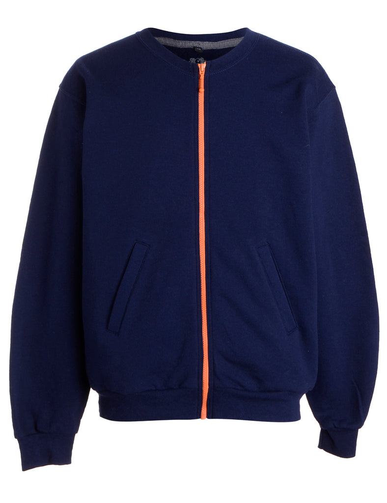 Beyond Retro Label Label Idris Zip Front Sweatshirt