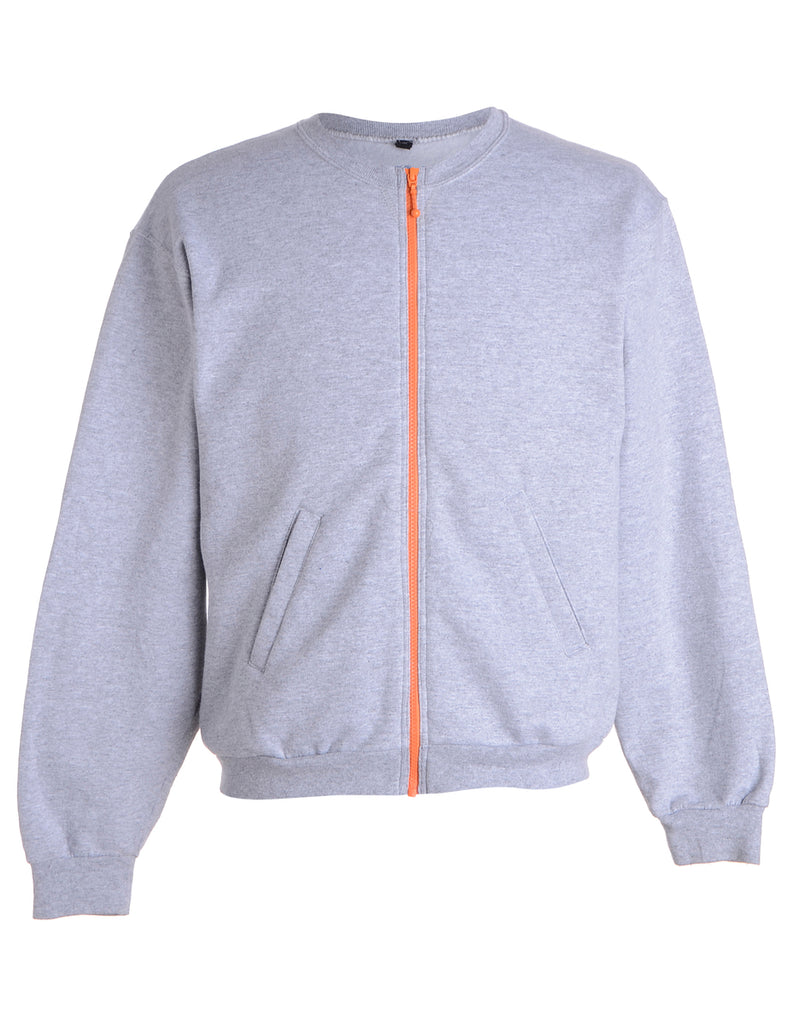 Beyond Retro Label Label Idris Zip Front Sweatshirt