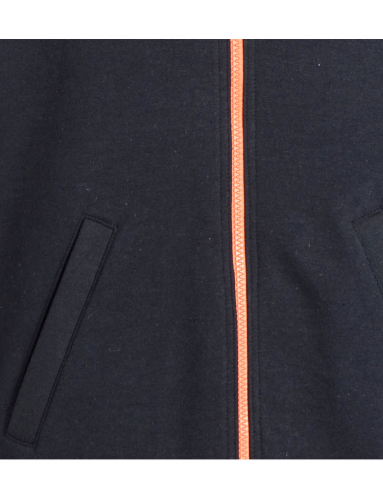 Beyond Retro Label Label Idris Zip Front Sweatshirt