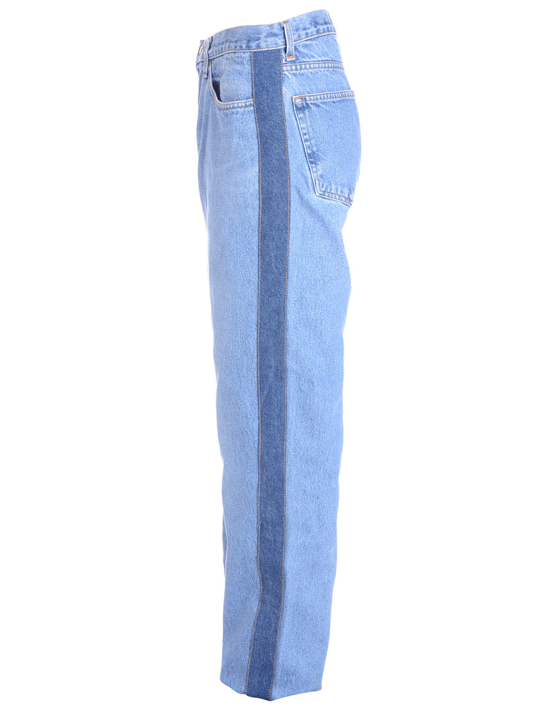 Beyond Retro Label Label Jason Contrast Side Panel Jeans