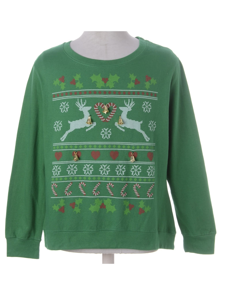 Beyond Retro Label Label Jingle Bells Sweatshirt