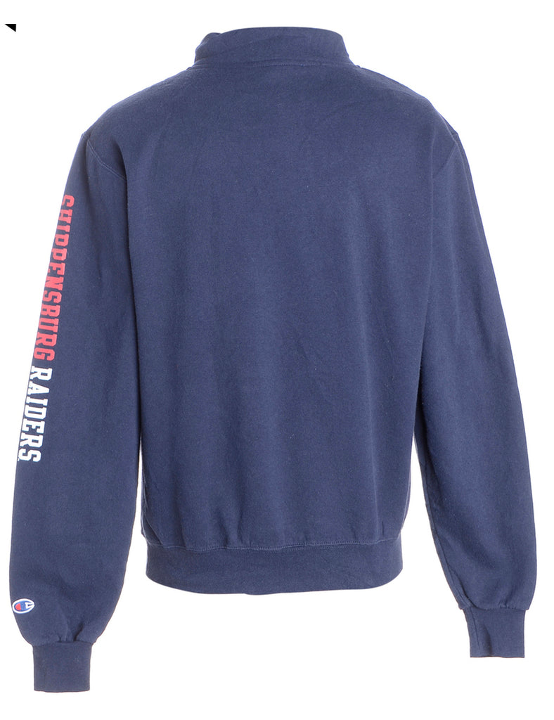 Beyond Retro Label Label Kev High Neck Zip Sweatshirt