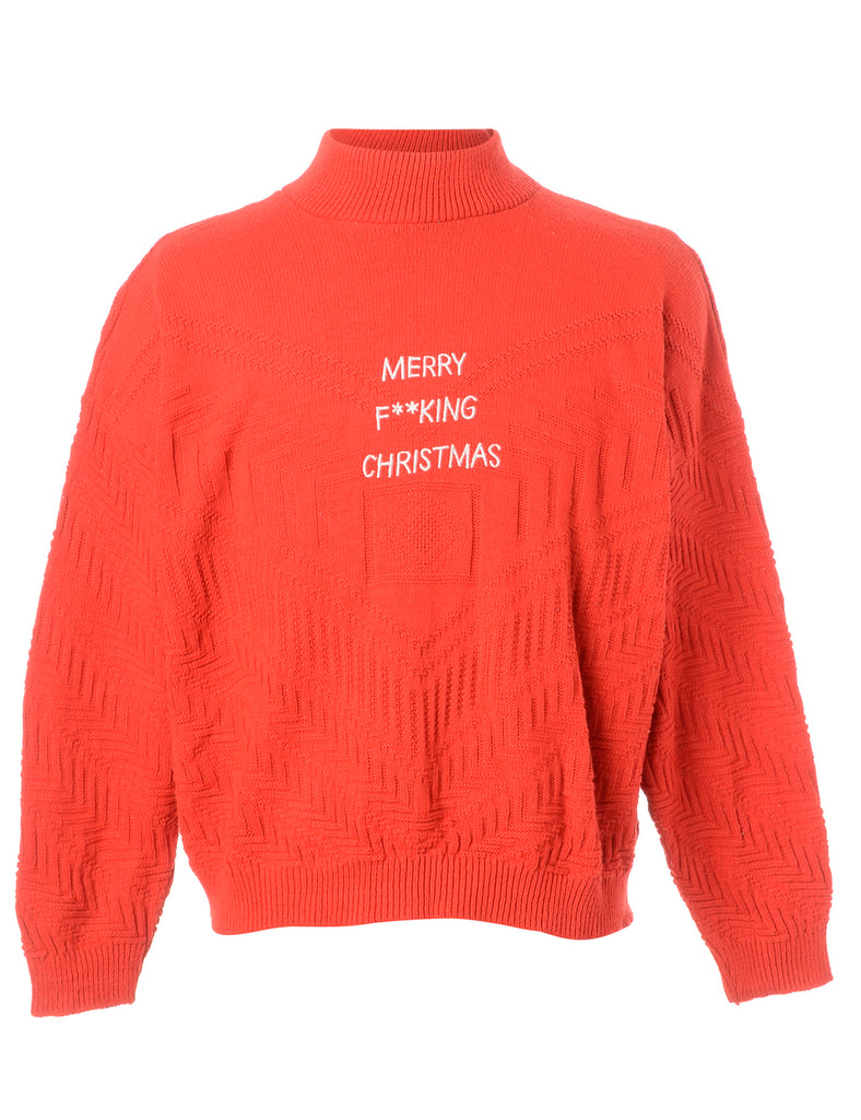 Beyond Retro Label Label Merry F**king Christmas Sweater