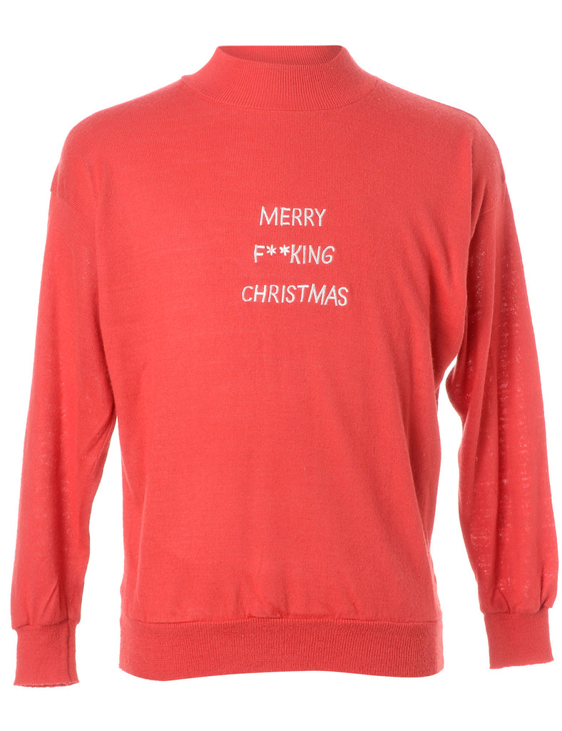 Beyond Retro Label Label Merry F**king Christmas Sweater