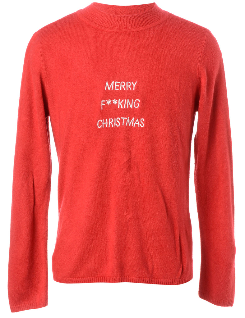 Beyond Retro Label Label Merry F**king Christmas Sweater