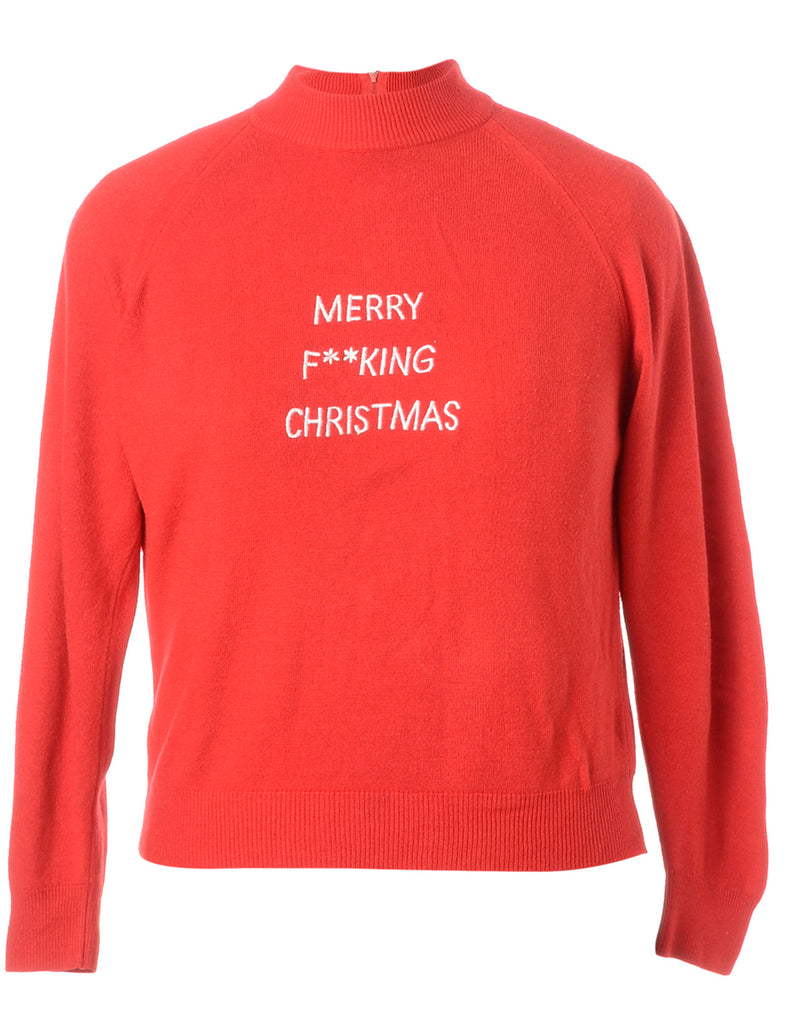 Beyond Retro Label Label Merry F**king Christmas Sweater