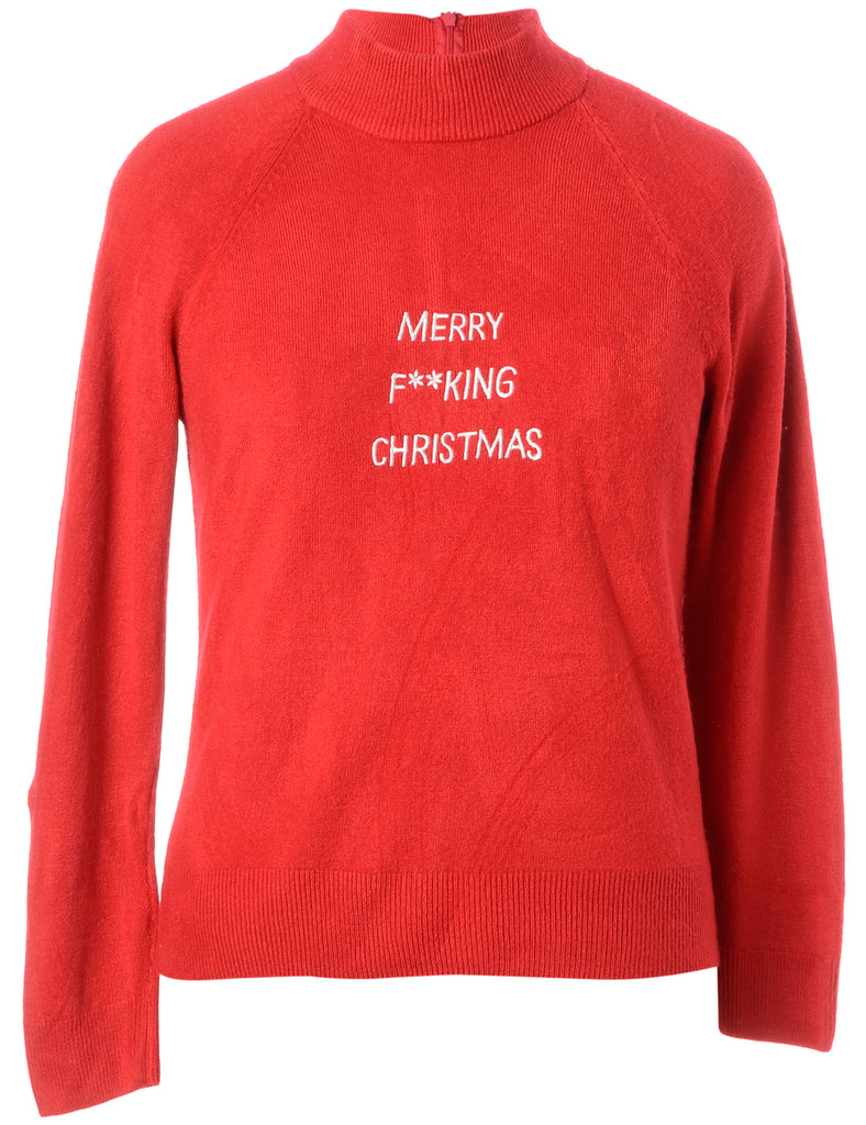 Beyond Retro Label Label Merry F**king Christmas Sweater