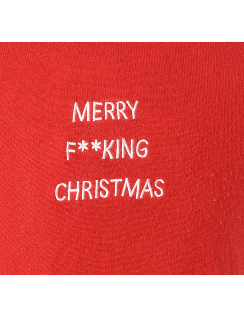 Beyond Retro Label Label Merry F**king Christmas Sweater