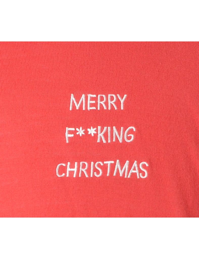 Beyond Retro Label Label Merry F**king Christmas Sweater