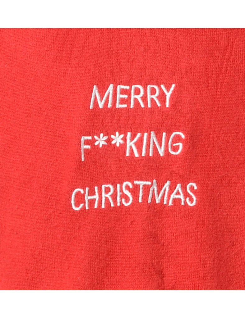 Beyond Retro Label Label Merry F**king Christmas Sweater