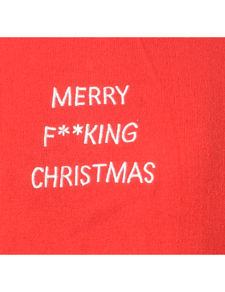 Beyond Retro Label Label Merry F**king Christmas Sweater