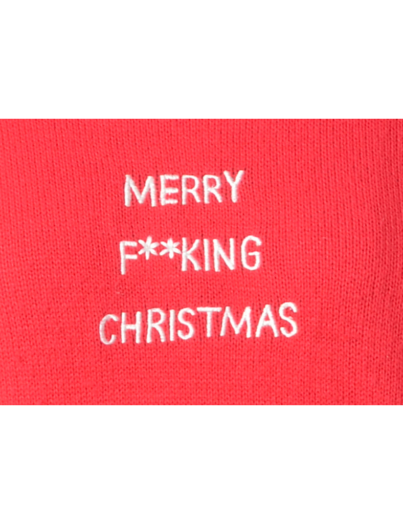 Beyond Retro Label Label Merry F**king Christmas Sweater