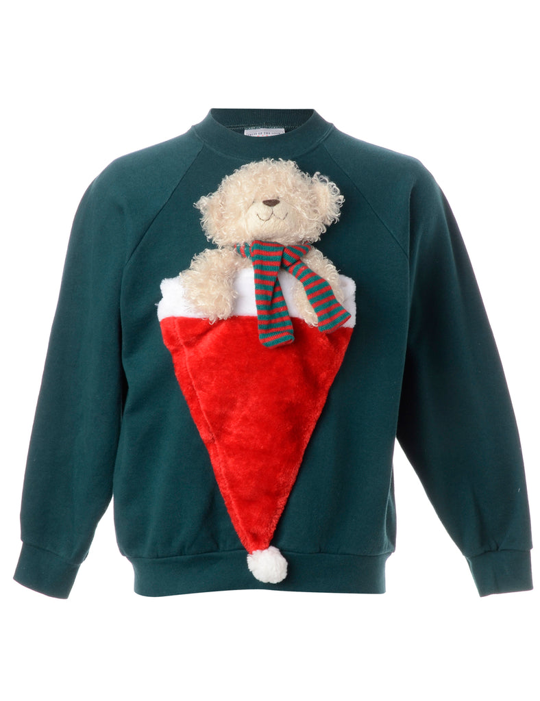 Beyond Retro Label Label Novelty Christmas Sweatshirt