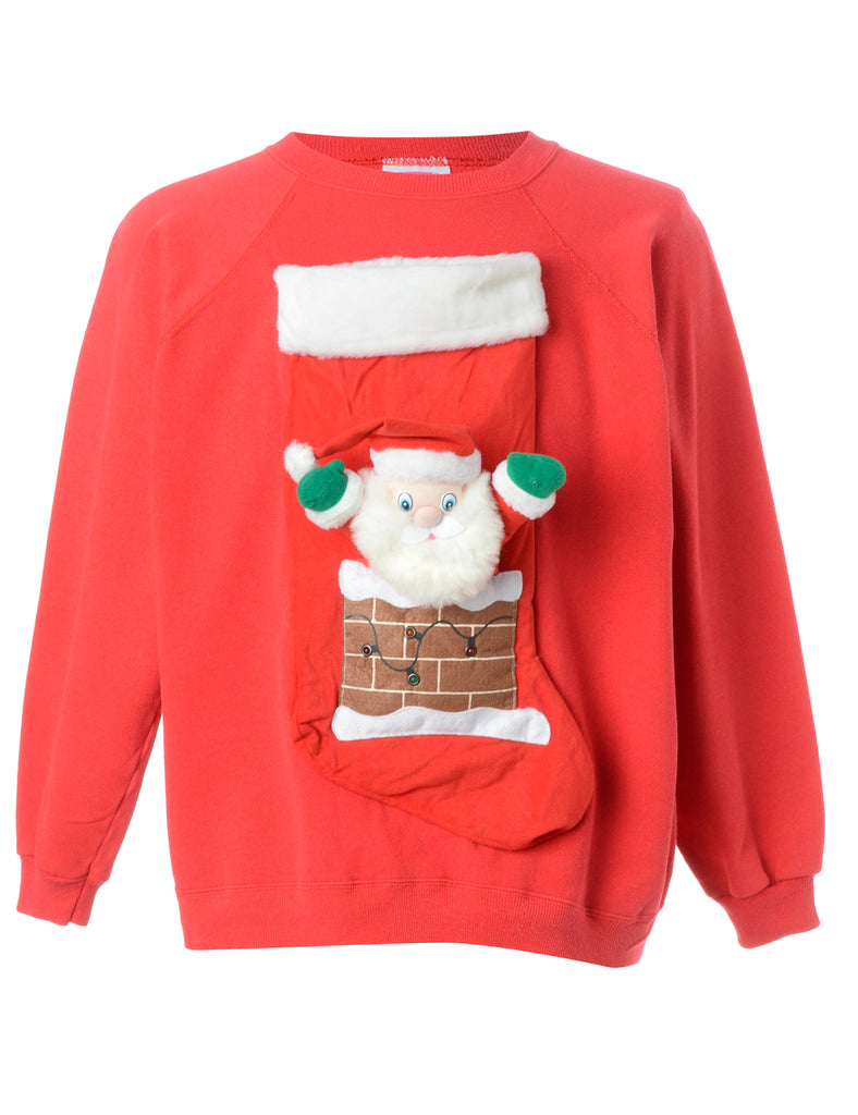 Beyond Retro Label Label Novelty Christmas Sweatshirt