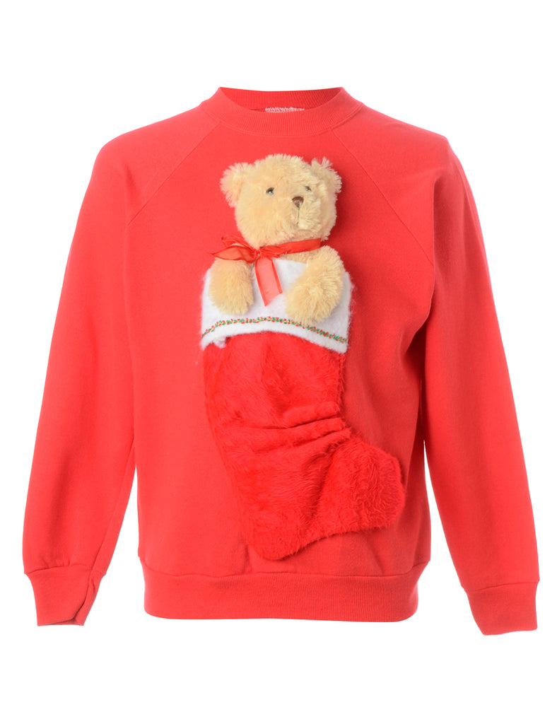 Beyond Retro Label Label Novelty Christmas Sweatshirt