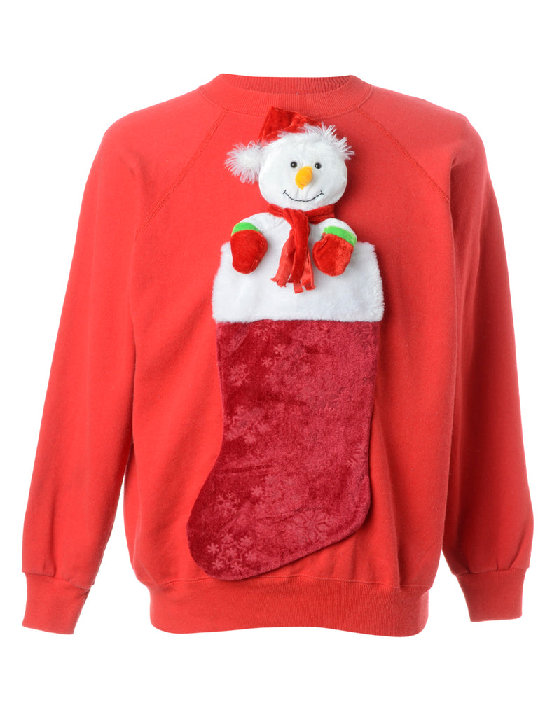 Beyond Retro Label Label Novelty Christmas Sweatshirt