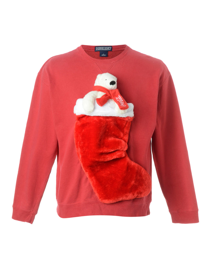 Beyond Retro Label Label Novelty Christmas Sweatshirt