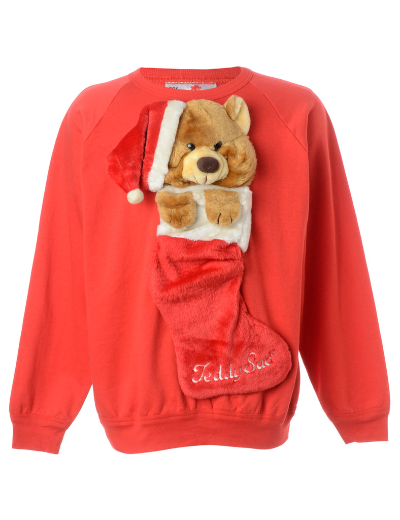 Beyond Retro Label Label Novelty Christmas Sweatshirt